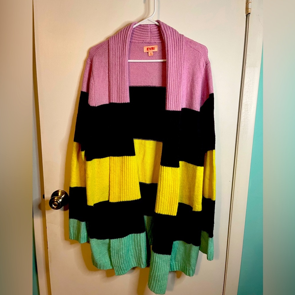 Evro Plus Size Cardigan 1X